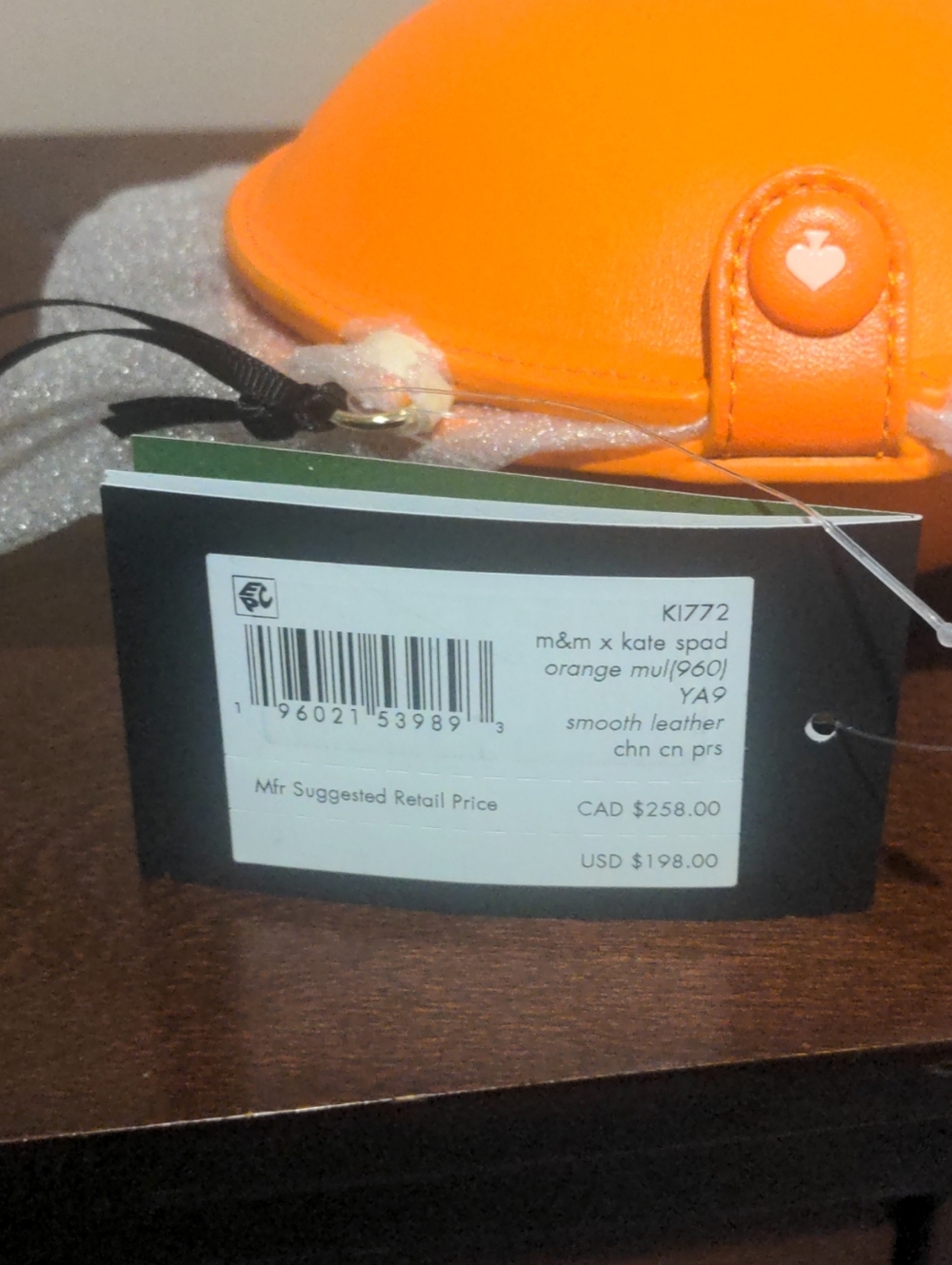 NWT KATE SPADE Orange M&M’s Crossbody Bag - Picture 3 of 4